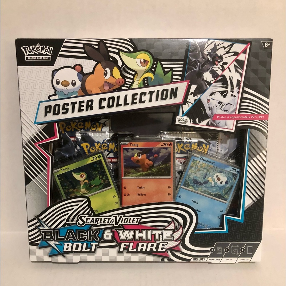 Pokemon Black Bolt and White Flare Poster Collection Sealed